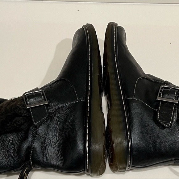 Dr. Martens Brielle Broadway ankle Boots,black, faux fur lining unisex 8L/7M - Picture 4 of 16